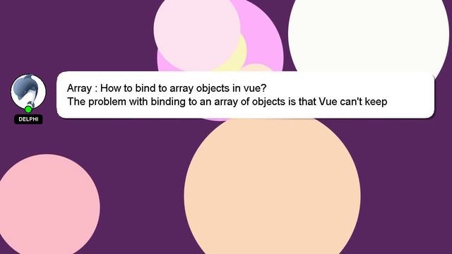 Array : How to bind to array objects in vue? смотреть онлайн