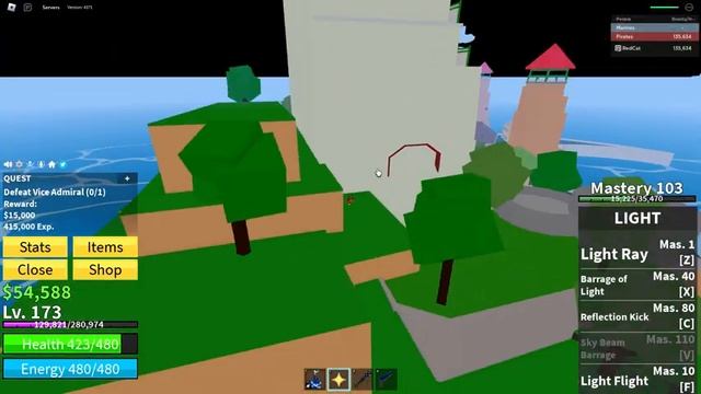 Острів Морський форт 120-150 рівень | Blox Fruits roblox | Блок фрутс. Українське відео роблокс. смотреть онлайн