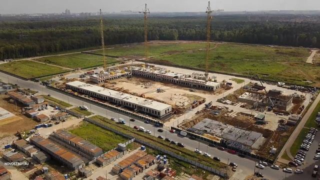 Аэросъемка ЖК «Восточное Бутово» от 26 июня 2018 года смотреть онлайн