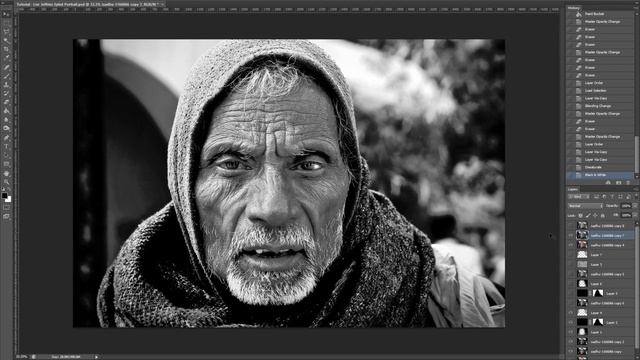 Photoshop Tutorial - Lee Jeffries Portrait Style - Beginner смотреть онлайн
