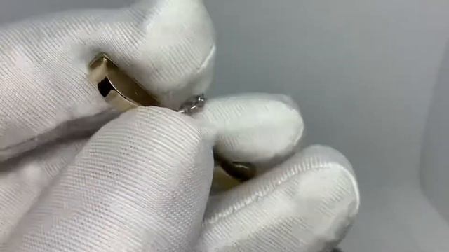 Зажим для галстука из золота с бриллиантом 0,1карат смотреть онлайн