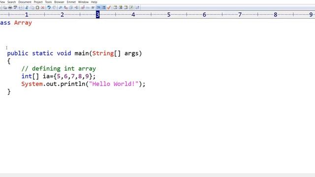 defining Array in java смотреть онлайн