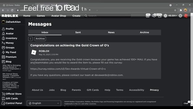 How to get GOLD CROWN OF O'S FOR FREE in ROBLOX! GET NOW! смотреть онлайн