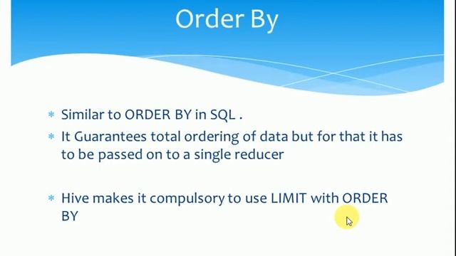 Sort By vs Order By vs Distribute By vs Cluster By in HIVE смотреть онлайн