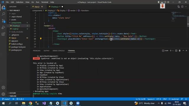 React Native Tutorial - 10 - Text Input & Button in React Native смотреть онлайн