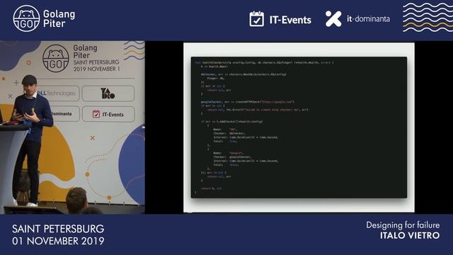 [ENG] Italo Vietro (Lykon): Designing For Failure / #GolangPiter
