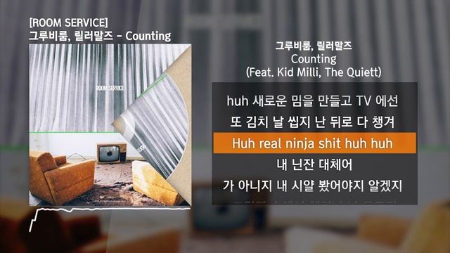 그루비룸 (GroovyRoom), 릴러말즈 (Leellamarz) - Counting (Feat. Kid Milli, The Quiett)ㅣLyrics/가사 смотреть онлайн