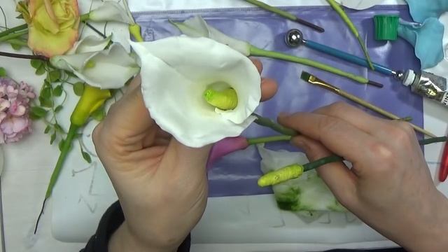 Calla МК цветка Калла от Риты. Calla Tutoreal by Rita смотреть онлайн