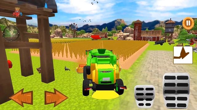 Real Farming Tractor Simulator 2022 - Wheat Ploughing Tractor Driving - Android Gameplay смотреть онлайн