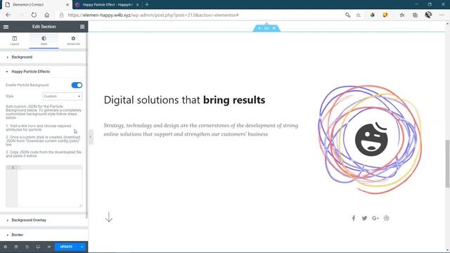 Particle Effect | Happy Addons for Elementor смотреть онлайн