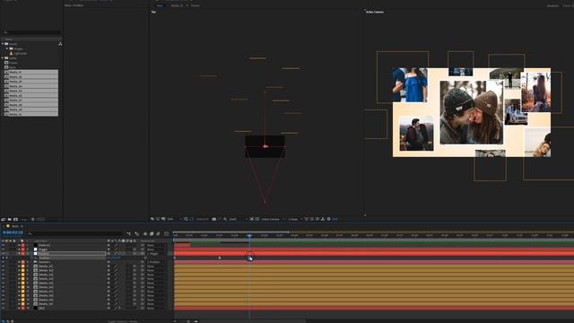 3D Picture Gallery Slideshow in After Effects - After Effects Tutorial смотреть онлайн
