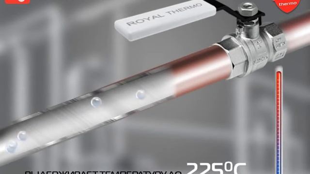 Шаровые краны Royal Thermo серия Tefline смотреть онлайн