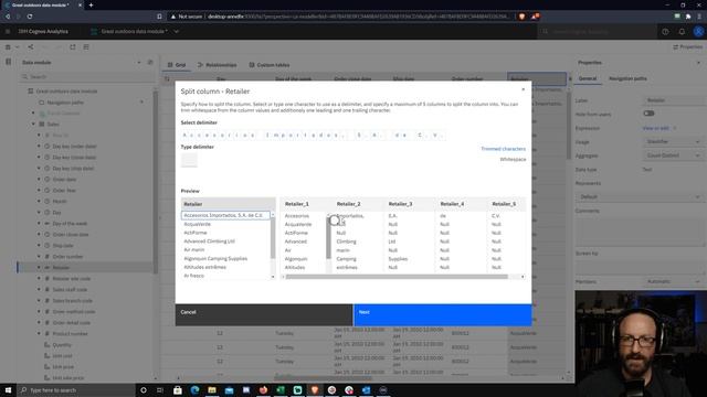Using Split in Cognos Analytics смотреть онлайн