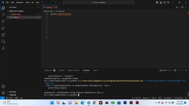 PART 10: SYNTAXERROR IN PYTHON PROGRAMMING смотреть онлайн