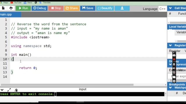 Reverse a String word by word | Reverse Words in a String | LeetCode 151 | C++, Java, Python смотреть онлайн