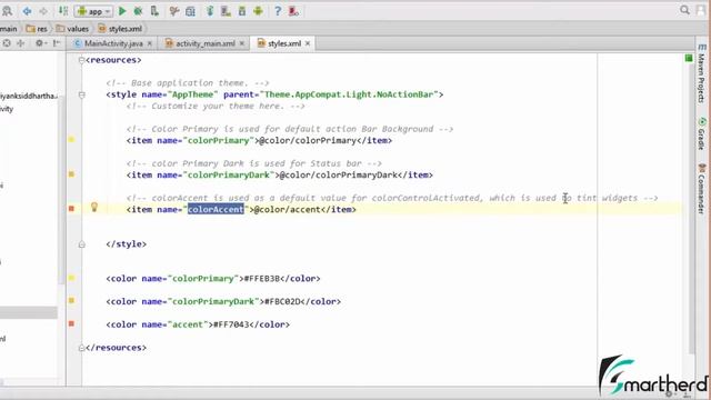 #201 Apply Material Design Themes and Colors - Android Toolbar : Part - 2 смотреть онлайн