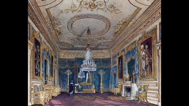 Carlton House - бывшая резиденция короля Георгa IV,в акварели (Англия,Лондон) смотреть онлайн