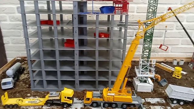 модель автокрана libherr ltm 1200 | scale 1:50| Crane model| model by Germany| Модель из металла! смотреть онлайн