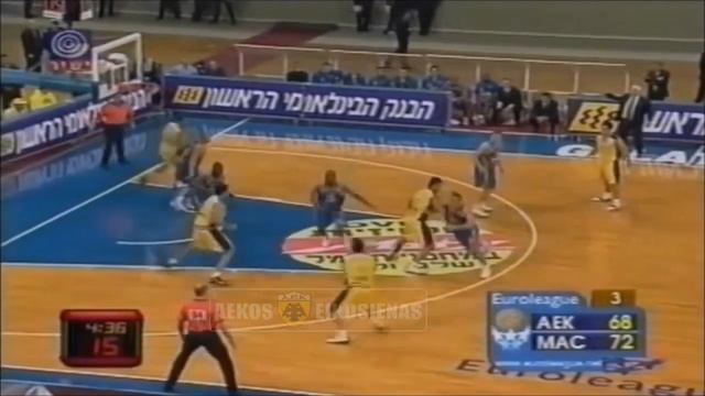 Nikos Chatzis 37 points vs Maccabi | Euroleague Career high смотреть онлайн