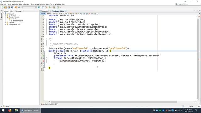 Java EE 7 Hello World from a Servlet смотреть онлайн