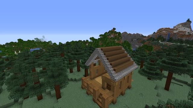 Как ПОСТРОИТЬ ОЧЕНЬ УЮТНЫЙ Дом в ЛЕСУ?! | Wooden Log Cabin in Minecraft | Майнкрафт строительство смотреть онлайн