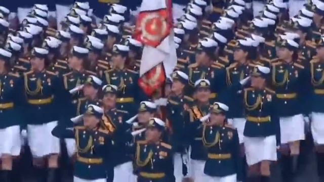 Девушки на параде Победы в Москве смотреть онлайн