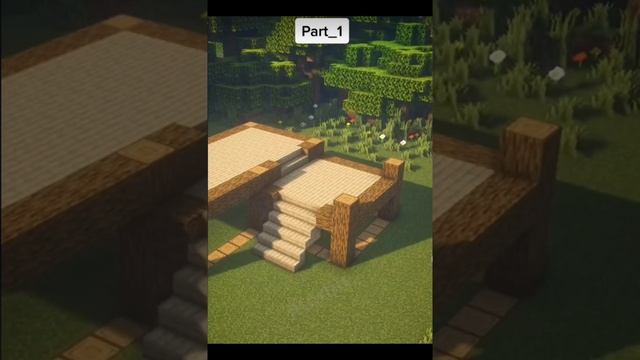 Двухэтажный дом в майнкрафте в стиле хай-тек.