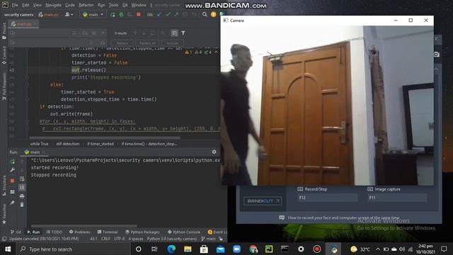 Security Camera Using python смотреть онлайн