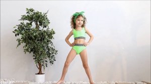 Салатовый спортивный раздельный купальник для девочки (162733391 / 376572769) КОТМАРКОТ