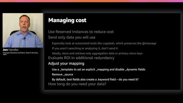 AWS re:Invent 2020: Optimize Amazon Elasticsearch Service costs with UltraWarm смотреть онлайн