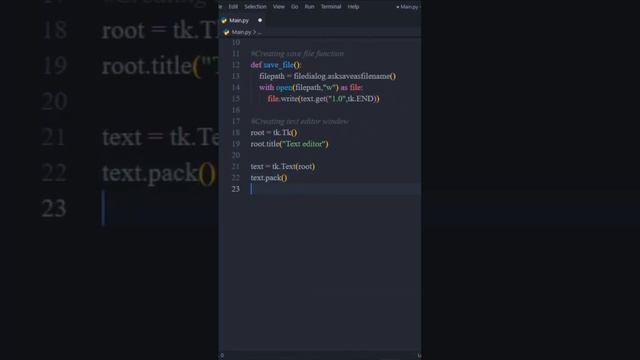 Learn how to create text editor | using Python ? #python #code #programming смотреть онлайн