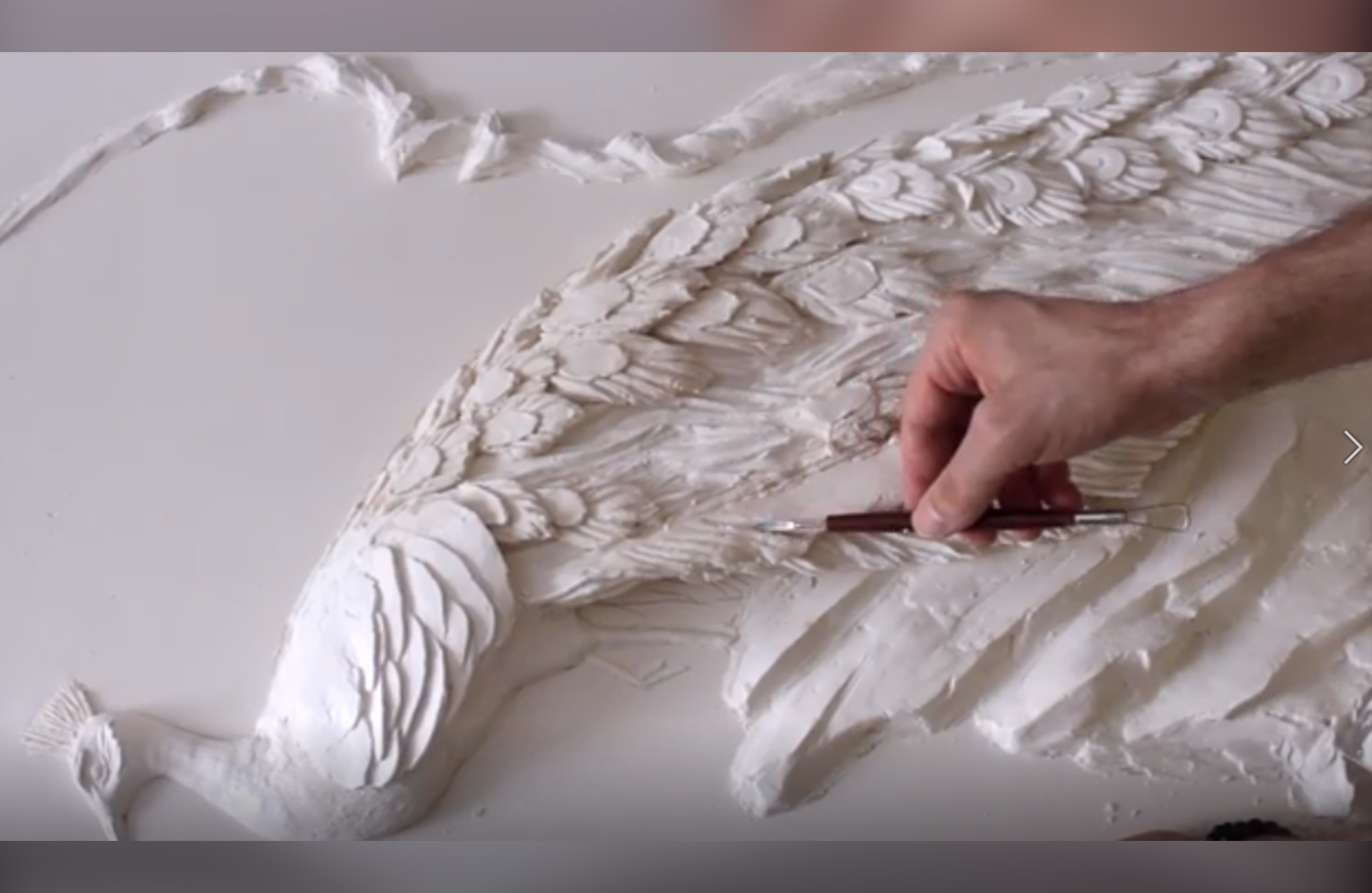 Барельеф павлин, часть 3.mp4