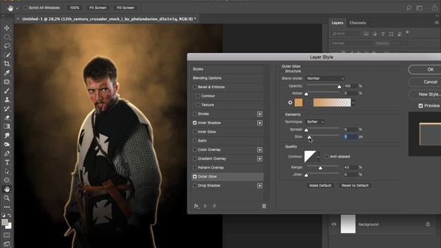 Indoor Portrait Editing In Photoshop - Add Dramatic Smoke Effect