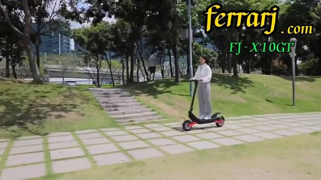 11inch FJ-X10GT heavy duty 2000w electric scooter 48v 8000w 2wheel off-road folding electric scoote смотреть онлайн