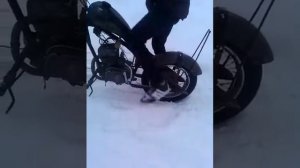 Мотоцикл Минск кастом, первый и последний выезд!!!