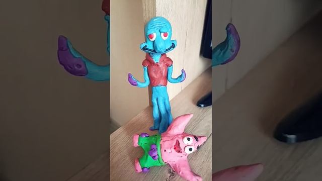 Сквидвард из пластилина губка Боб квадратные штаны смотреть онлайн