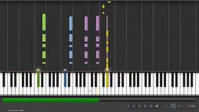 The Final Countdown Synthesia (tutorial piano) смотреть онлайн