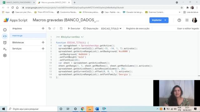 Introdução ao Java Script no Google Sheets смотреть онлайн