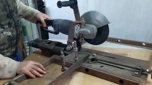 Отрезной станок для болгарки своими руками, особенности конструкции , нюансы конструкции