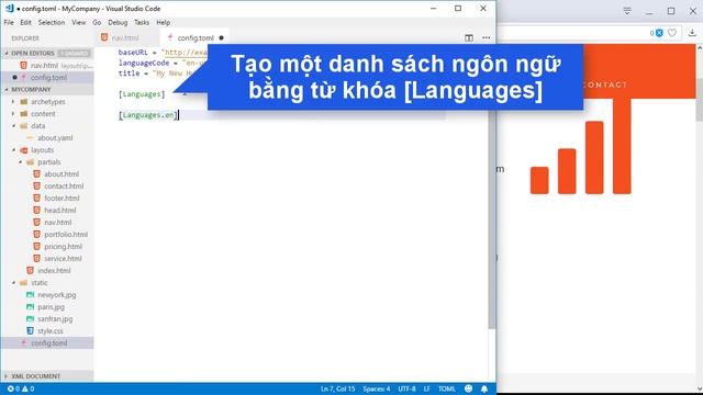 Step4: Make select box to change language in Hugo смотреть онлайн
