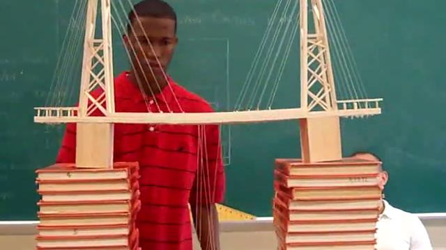 Balsa Wood Suspension Bridge first atempt смотреть онлайн