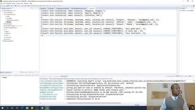 Part 5 – Database Initialization data sql смотреть онлайн