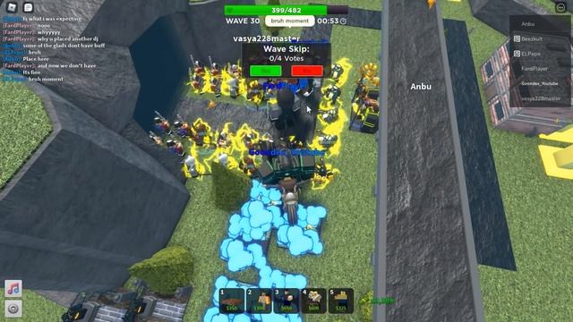 Only Gladiators and Support Fallen Mode Roblox Tower Defense Simulator смотреть онлайн