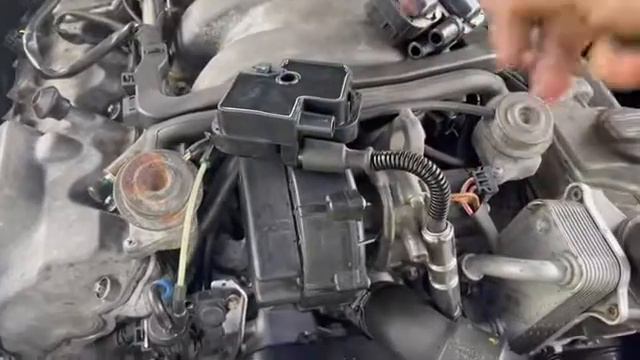 How to replace spark plug wires from any Mercedes with (m113 engine ) смотреть онлайн