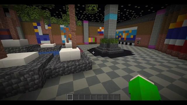 Building FNAF Security Breach In Minecraft Part 1(Lobby + Daycare)
