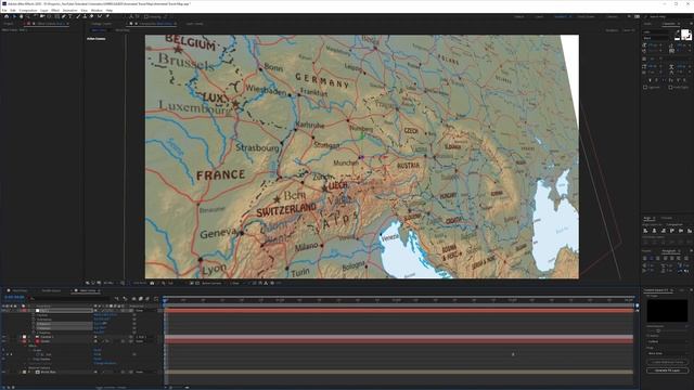 Clean 3D Animated Travel Map Tutorial in After Effects смотреть онлайн