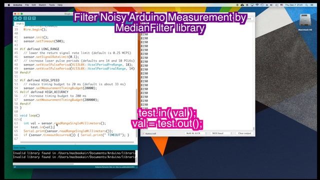 VL53L0X Time of Flight Filter Noisy Arduino Measurement смотреть онлайн