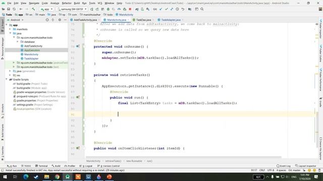 Android Day 35 Retreving Data, update and delete using AppExecutors смотреть онлайн
