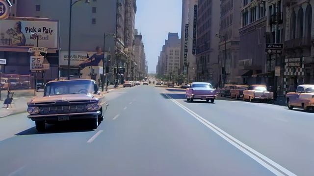 Los Angeles 1960s, Hollywood And Downtown | 4k And Remastered