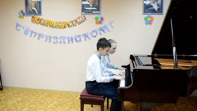 Лужевская Анна (12 лет) и Евдокимов Георгий (11 лет), ДМШ №6, г. Мурманск смотреть онлайн